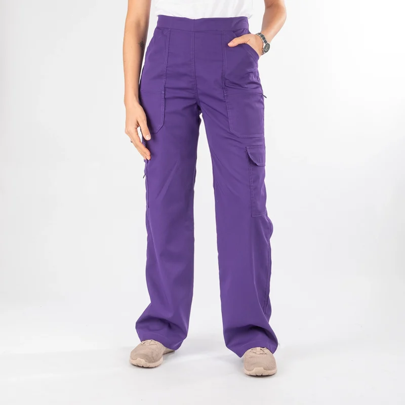 Pantalón Clínico Morado Mujer