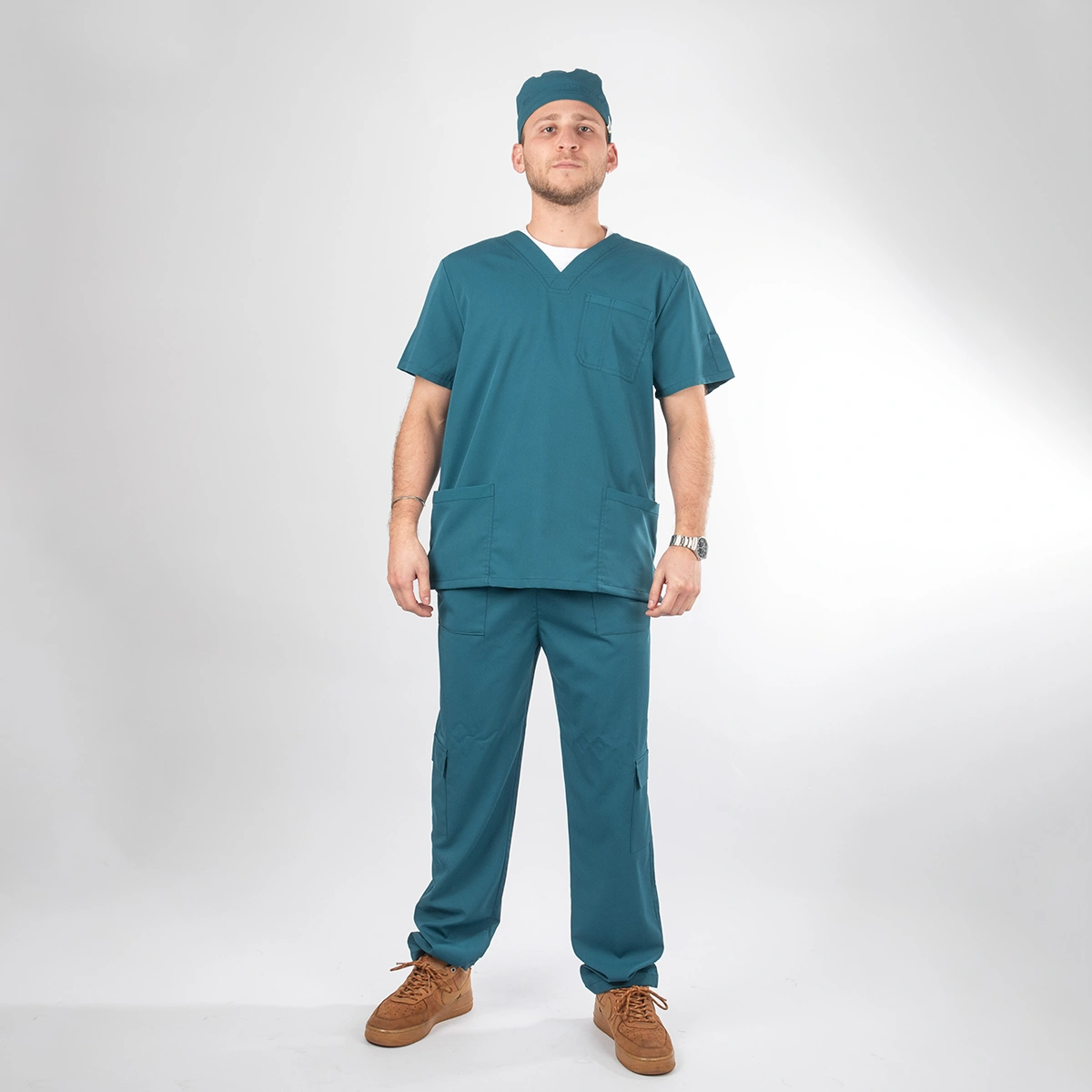 Pantalón Clínico verde petróleo Modelo Benjamin