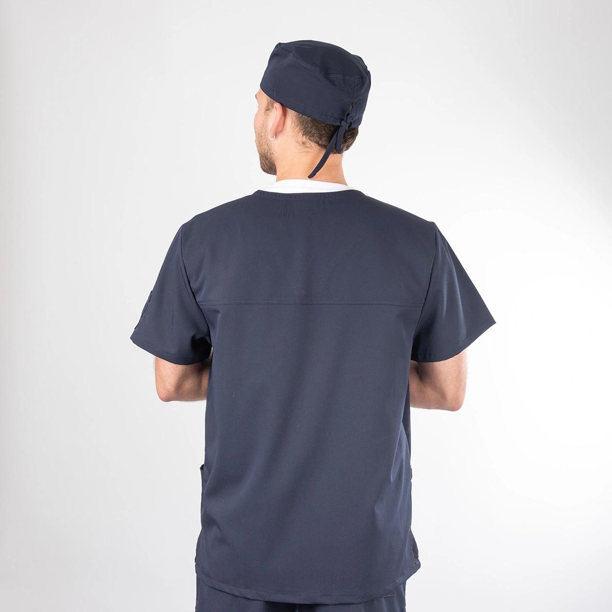 Polera Clínica Azul Marino Hombre Felipe