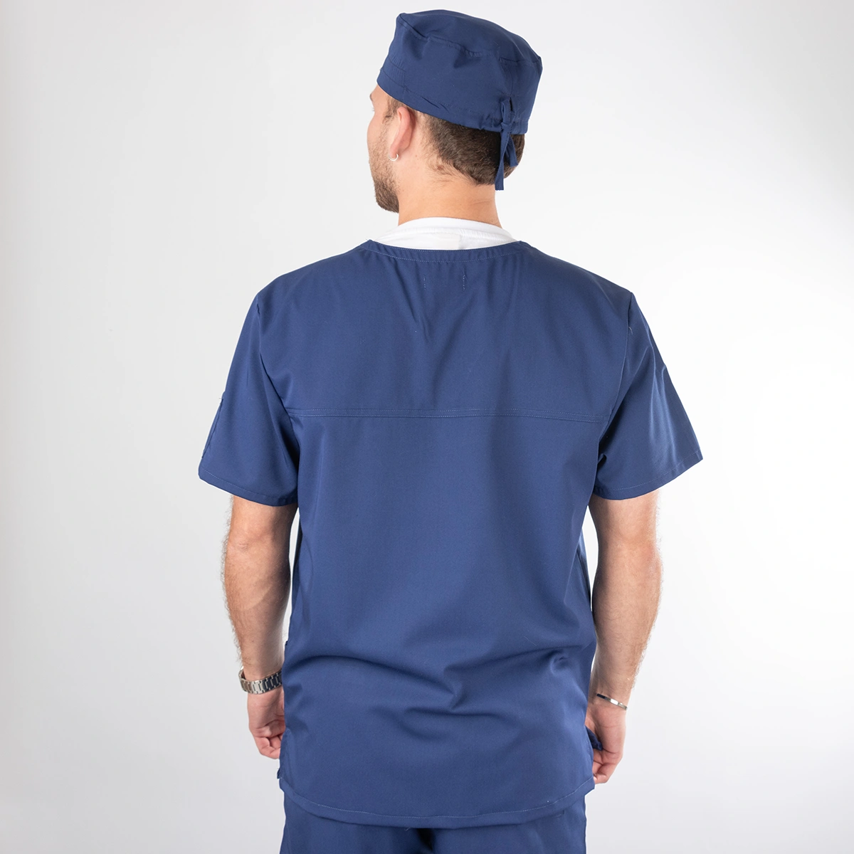Polera Clínica Azul Francia Hombre Felipe