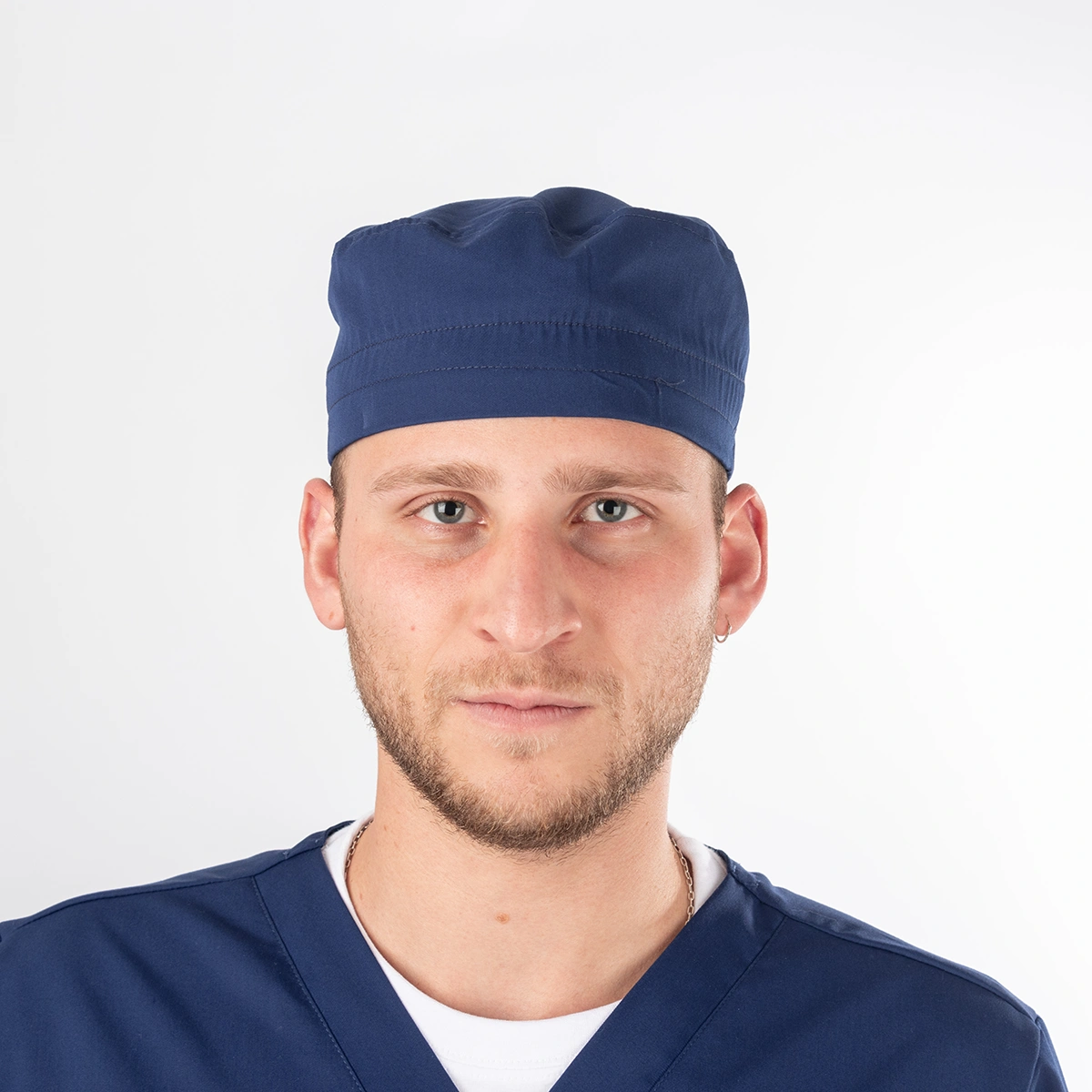 Gorro Clínico Azul Francia Área Médica Unisex con Elástico - Imagen 3
