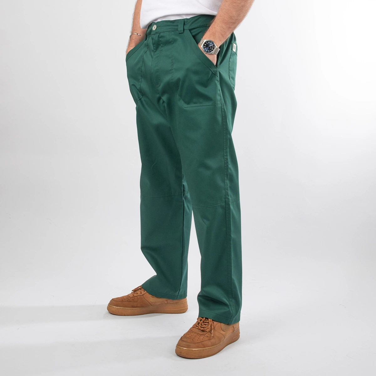 Pantalón Clínico verde en gabardina Modelo Lucas