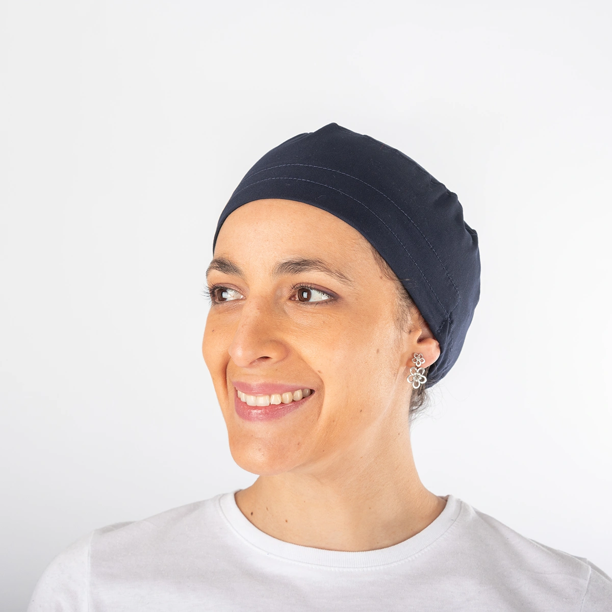 Gorro Clínico Azul Marino Área Médica Unisex con Elástico - Imagen 3