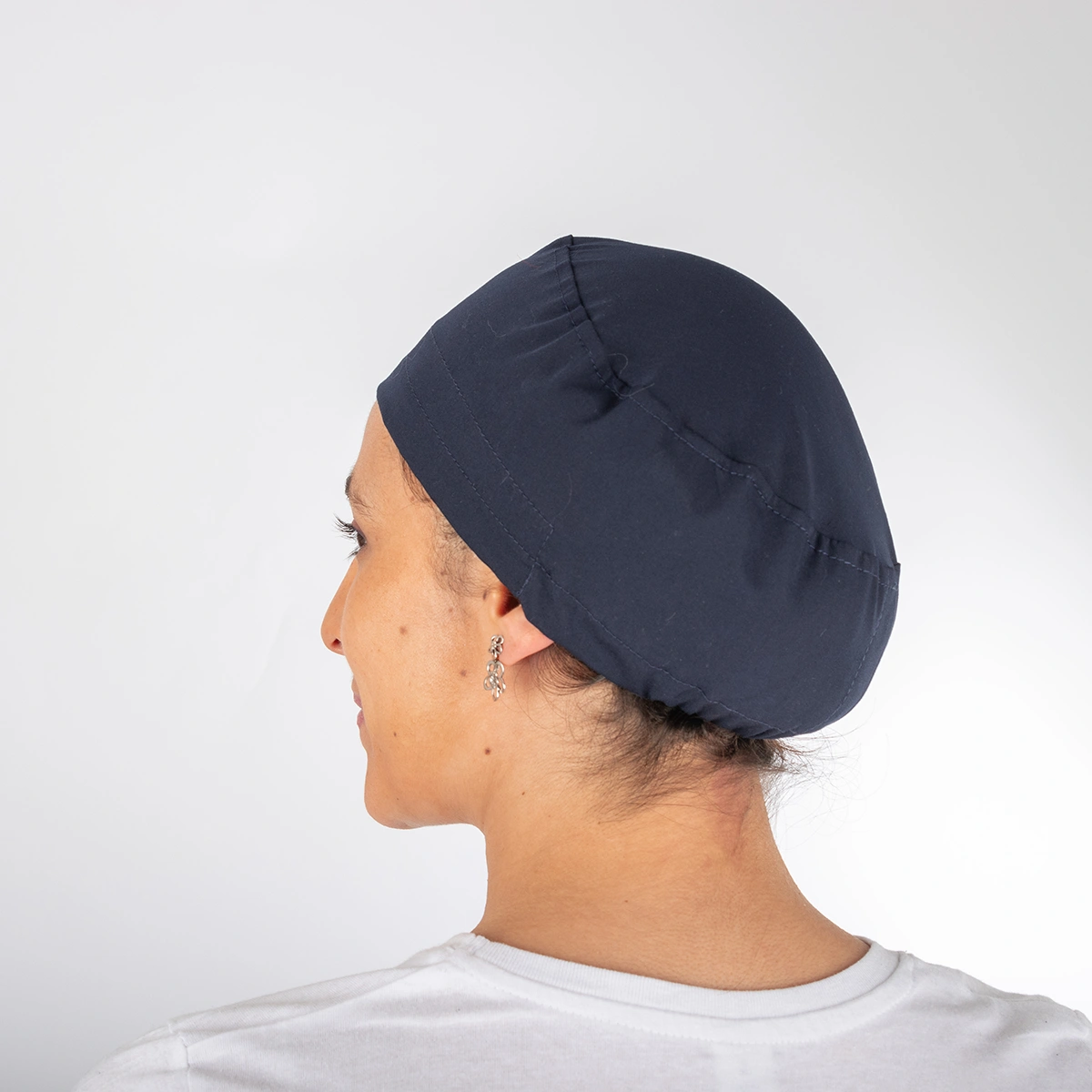 Gorro Clínico Azul Marino Área Médica Unisex con Elástico - Imagen 2