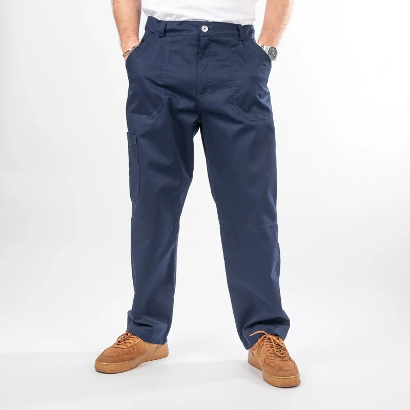 Pantalón Clínico azul marino en gabardina Modelo Lucas
