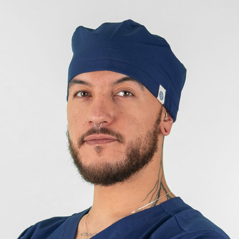 Gorro Clínico Azul Francia Amarras