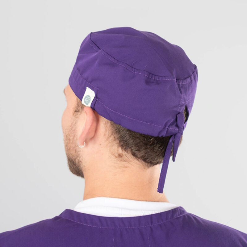 Gorro Clínico Morado Amarras