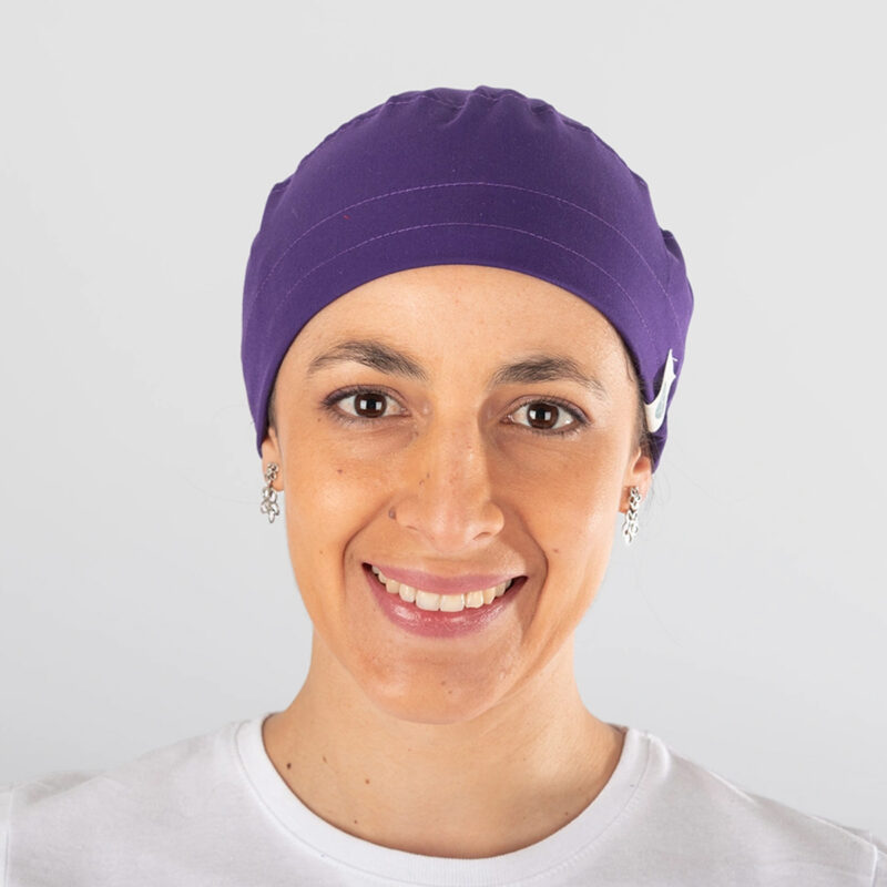 Gorro Clínico Morado Elástico