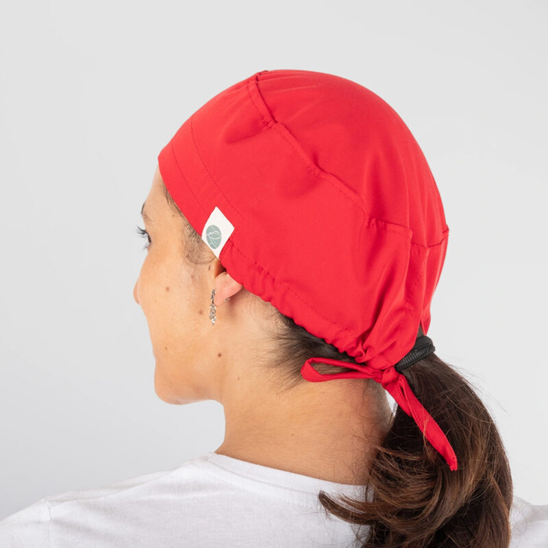 Gorro Clínico Rojo Amarras
