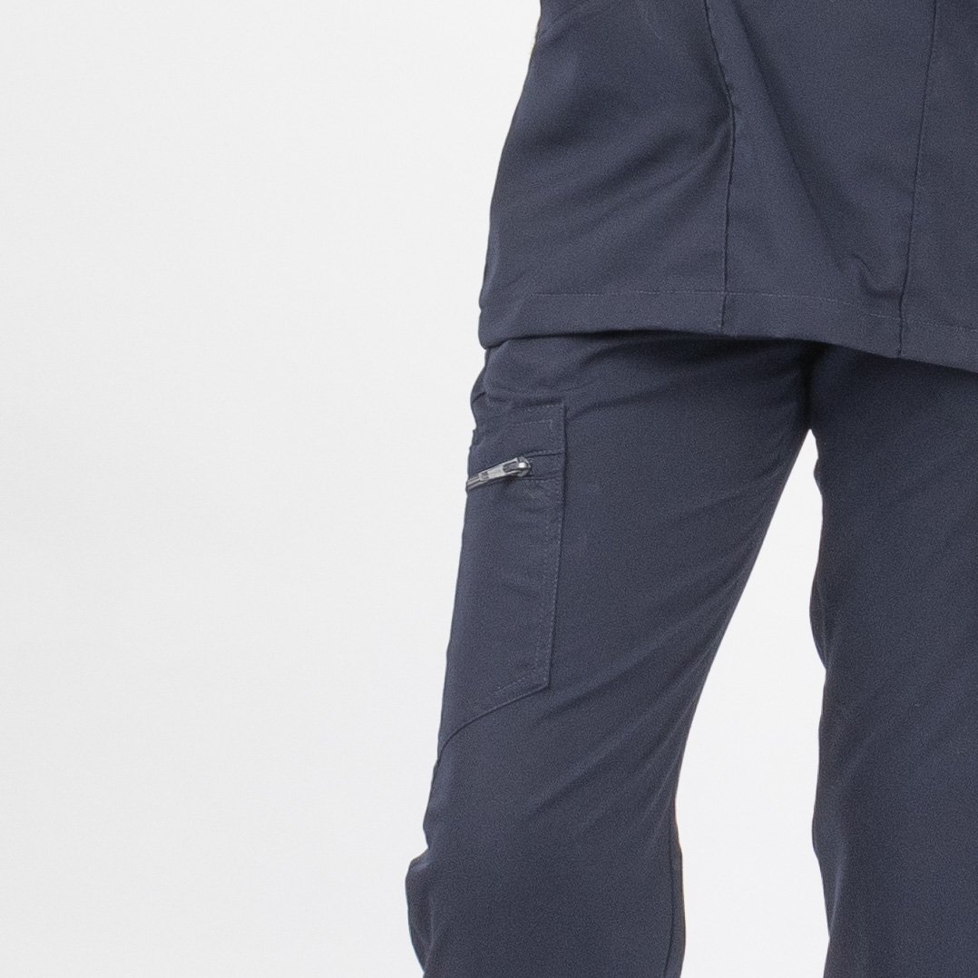 Pantalón Clínico Azul Marino Área Médica Mujer a la Cintura - Javi - Imagen 4