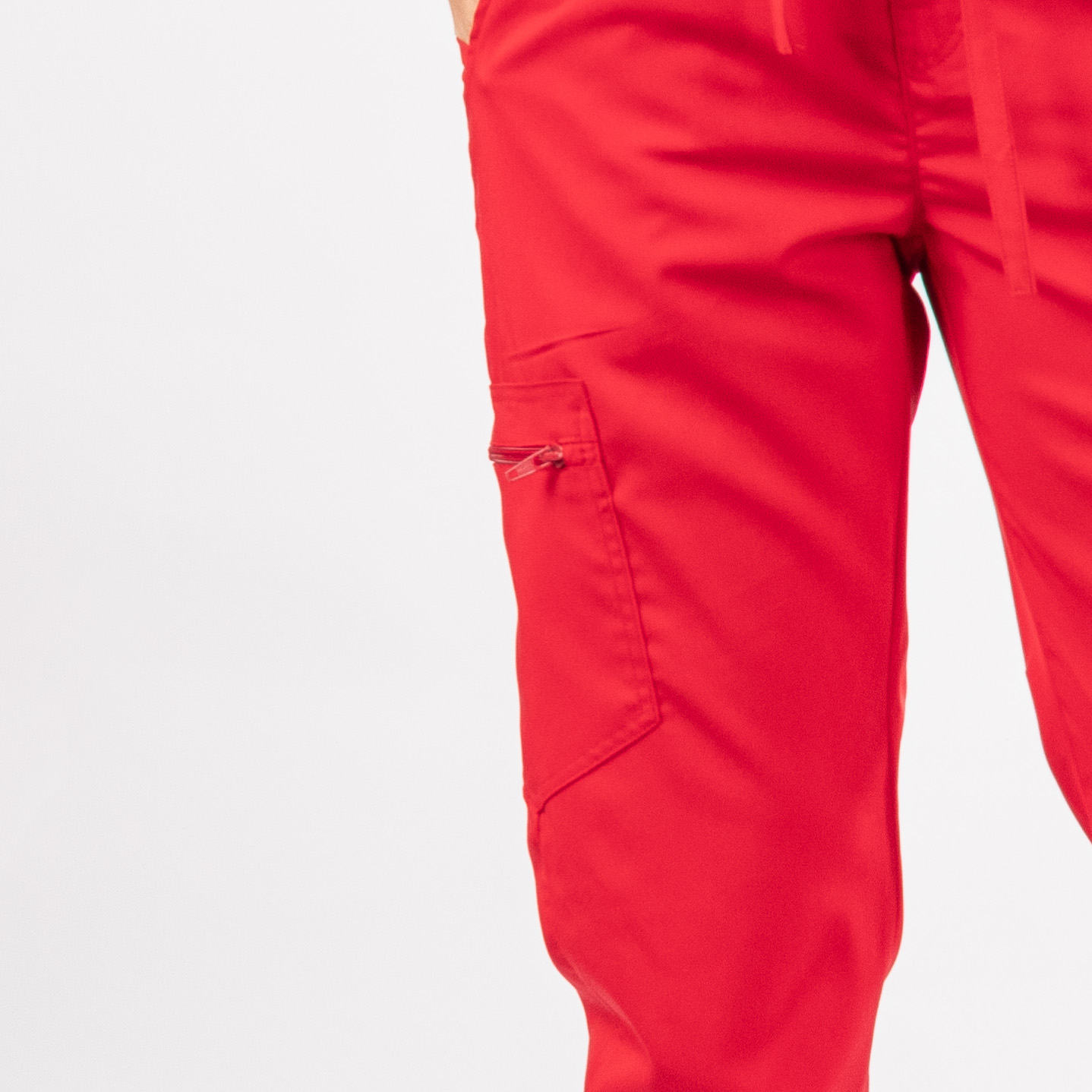 Pantalón Clínico Rojo Matrona Mujer a la Cintura - Javi - Imagen 4