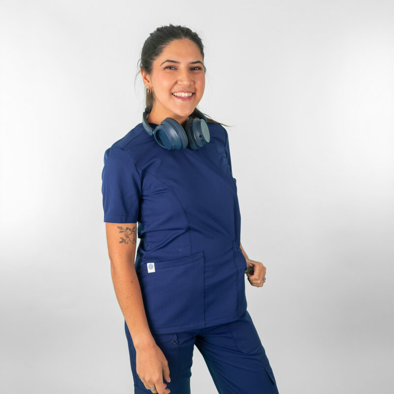 Blusa Clínica Azul Francia Mujer