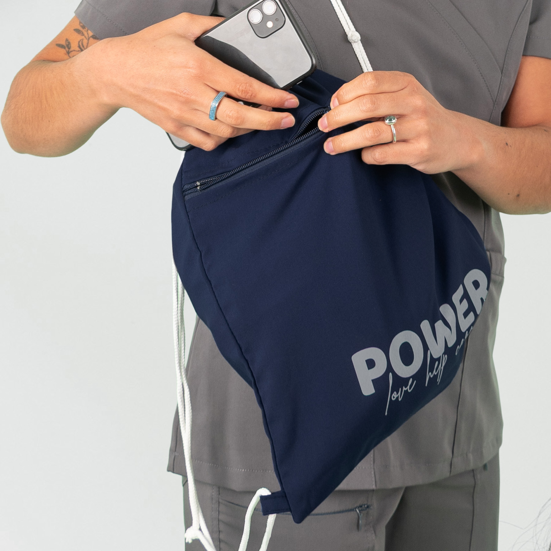 Bolso Clínico tipo Morral Azul Marino