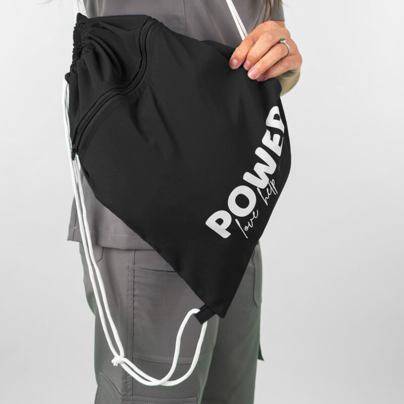 Bolso Clínico tipo Morral Negro