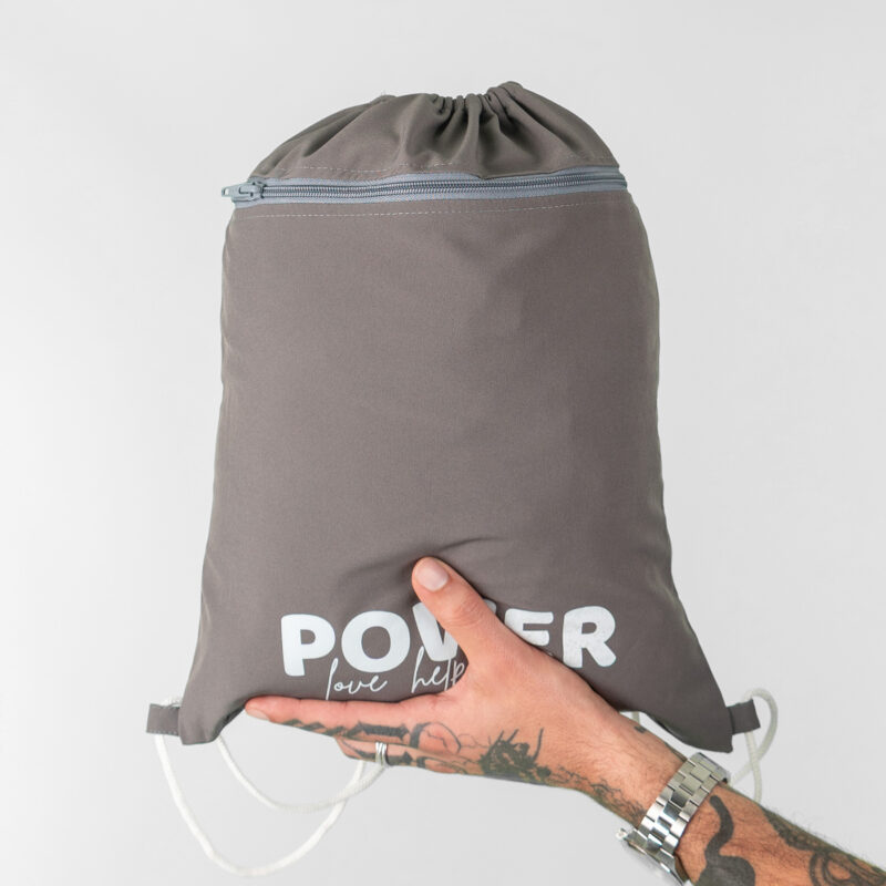 Bolso Clínico tipo Morral Gris